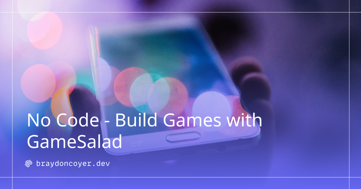 No Code - Build Games with GameSalad